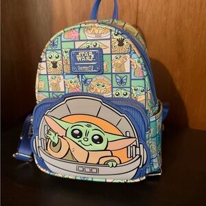 Loungefly Star Wars Kids Backpack - Green and Blue